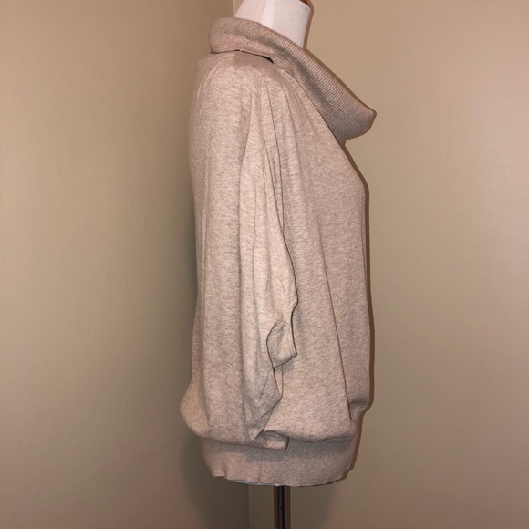 AllSaints ”Elis”Tan Cowl Neck Lightweight 100% Cotton Sweater,Size-Medium - Picture 4 of 9